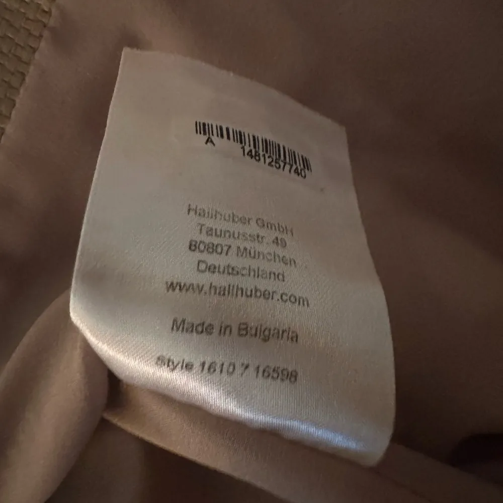 Hallhuber Donna Jacket Crop Blazer Raffia Milk Coffee EUR 38 UK 10 US 6 Tan - Image 12