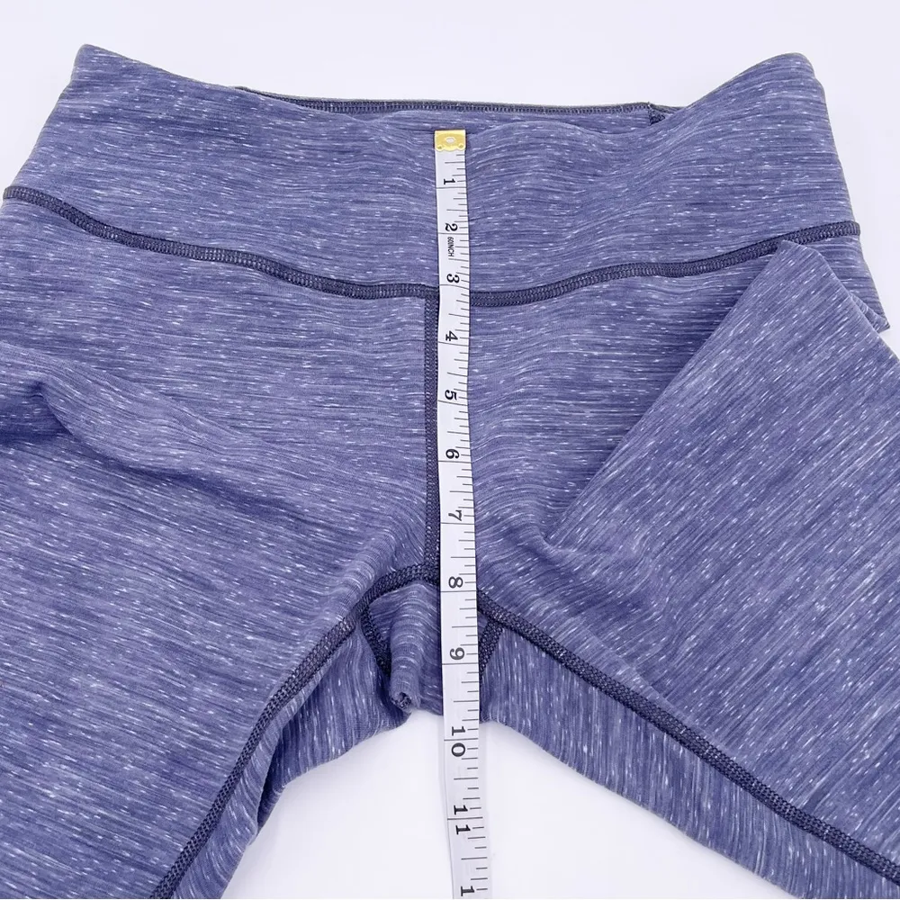 Zella Mesh Insert Capri Leggings Heathered Steel Blue Yoga Women's Size Small - Image 9
