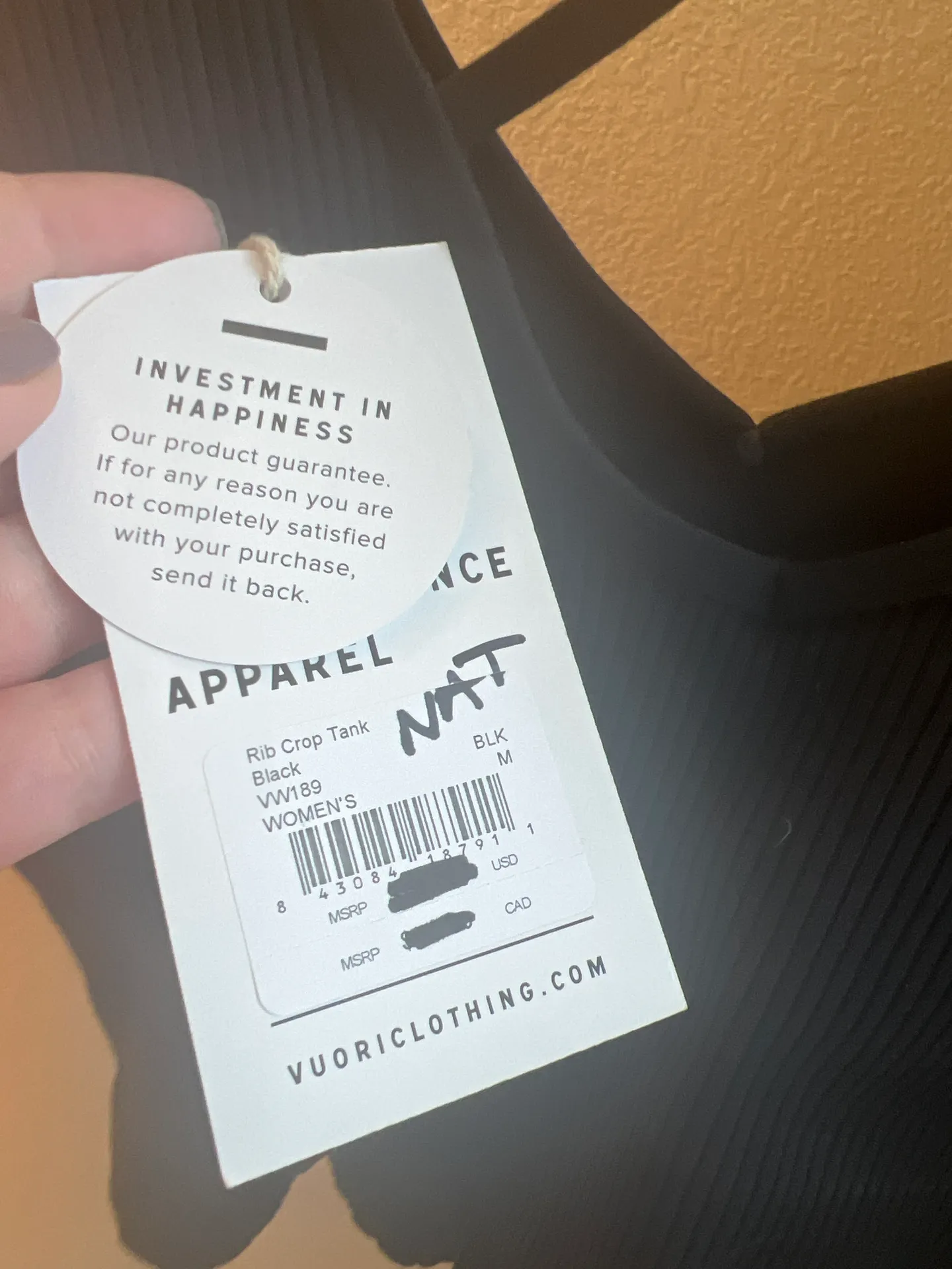 Vuori ribbed cropped tank - Image 4