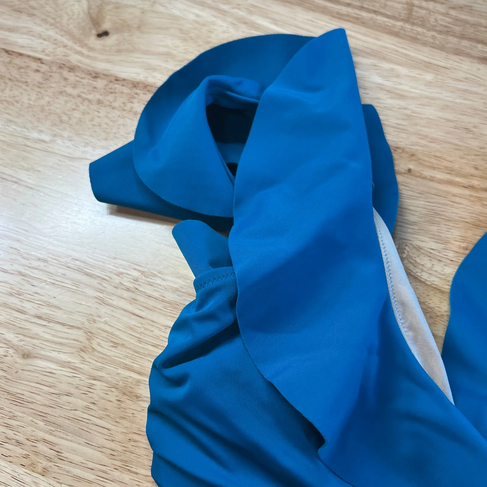 Shade & Shore Women's Teal Blue Ruffle Bralette Bikini Top - Size 36DD - NWT - Image 11