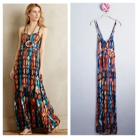 Anthropologie Maeve Noetzie Bohemian Geometric Maxi Dress - Image 2