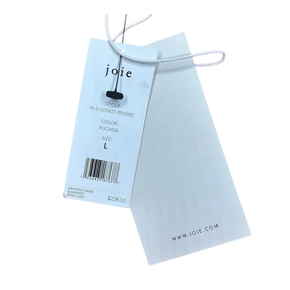 joie NWT Hot Pink Floral Blouse Size L - Image 6