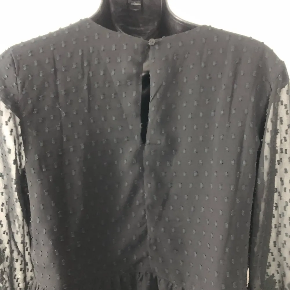 American Eagle Floral Embroidered Peplum Top Size small - Image 5