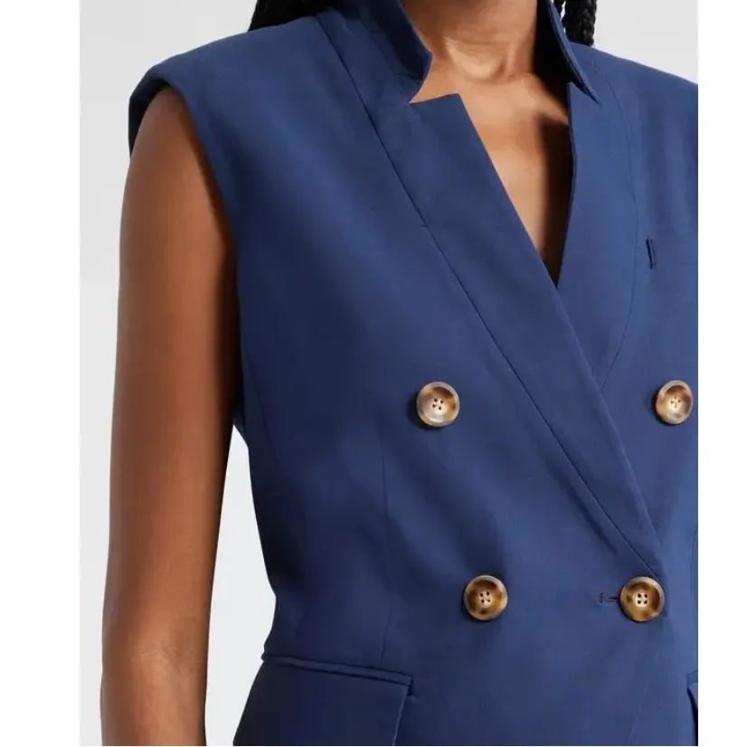 VERONICA BEARD - Amika Double Breasted Vest - Image 6