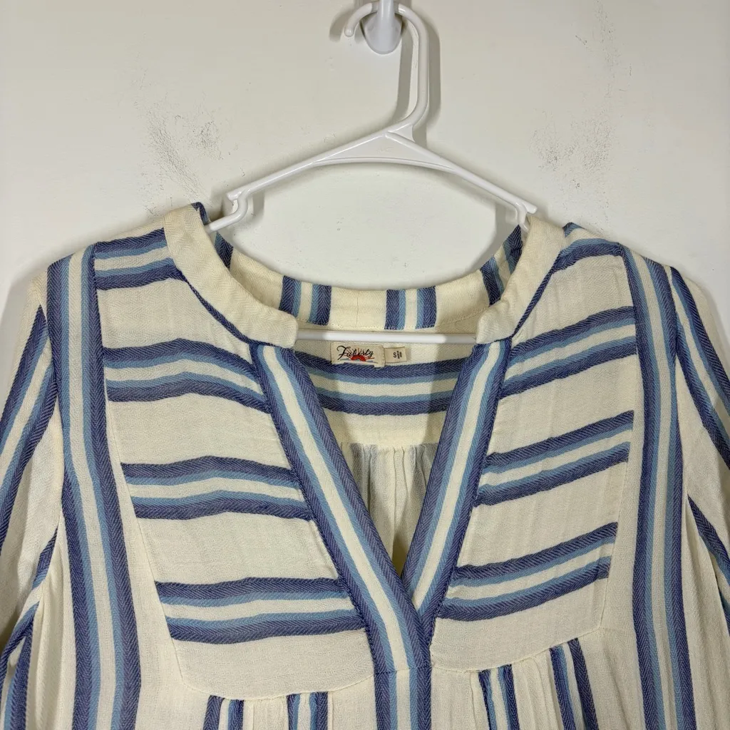 Faherty Vida Cotton Gauze Dress Size Small - Image 8