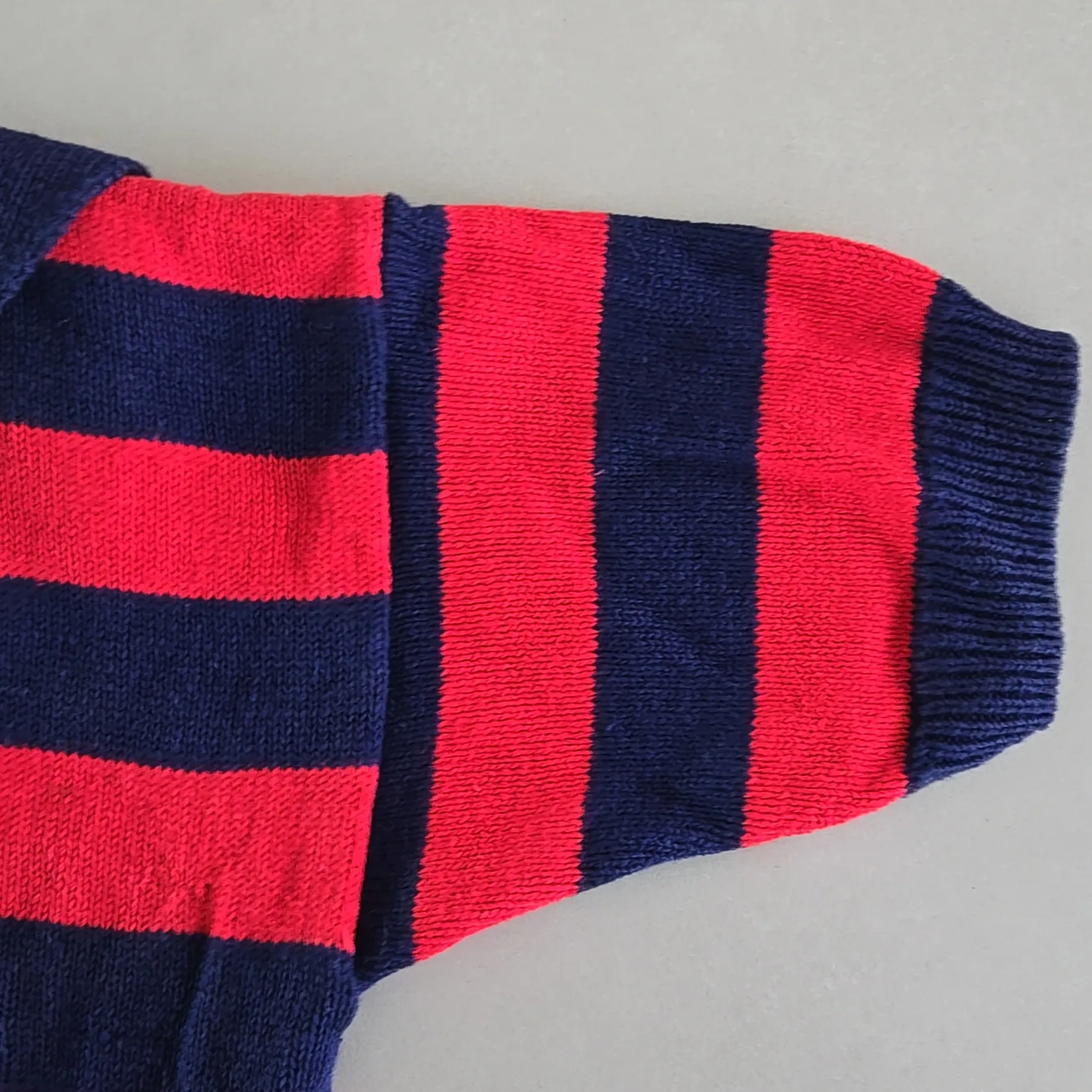 Vintage Hungtinton Ridge Woman's Sailor Striped Sweater Size L Red Size L - Image 5