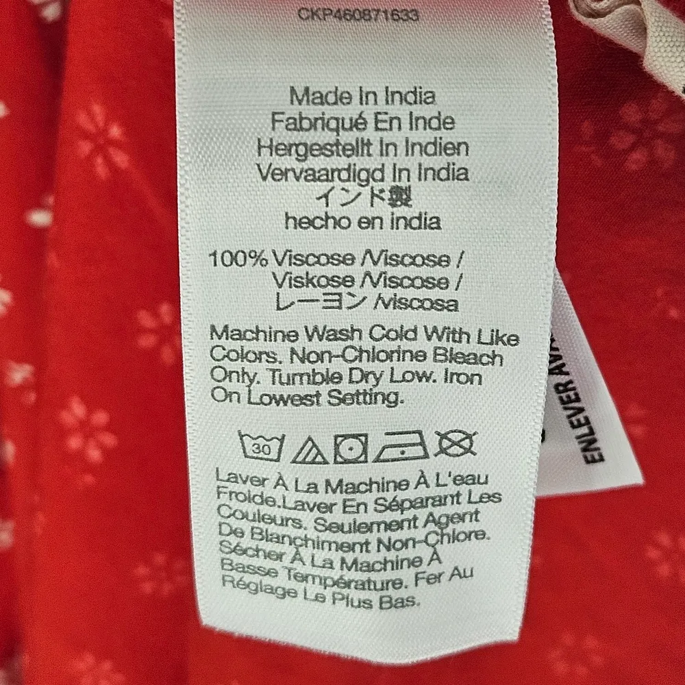 Madewell  Sophia Mini Dress in Bandana Flower Size M Red - Image 6