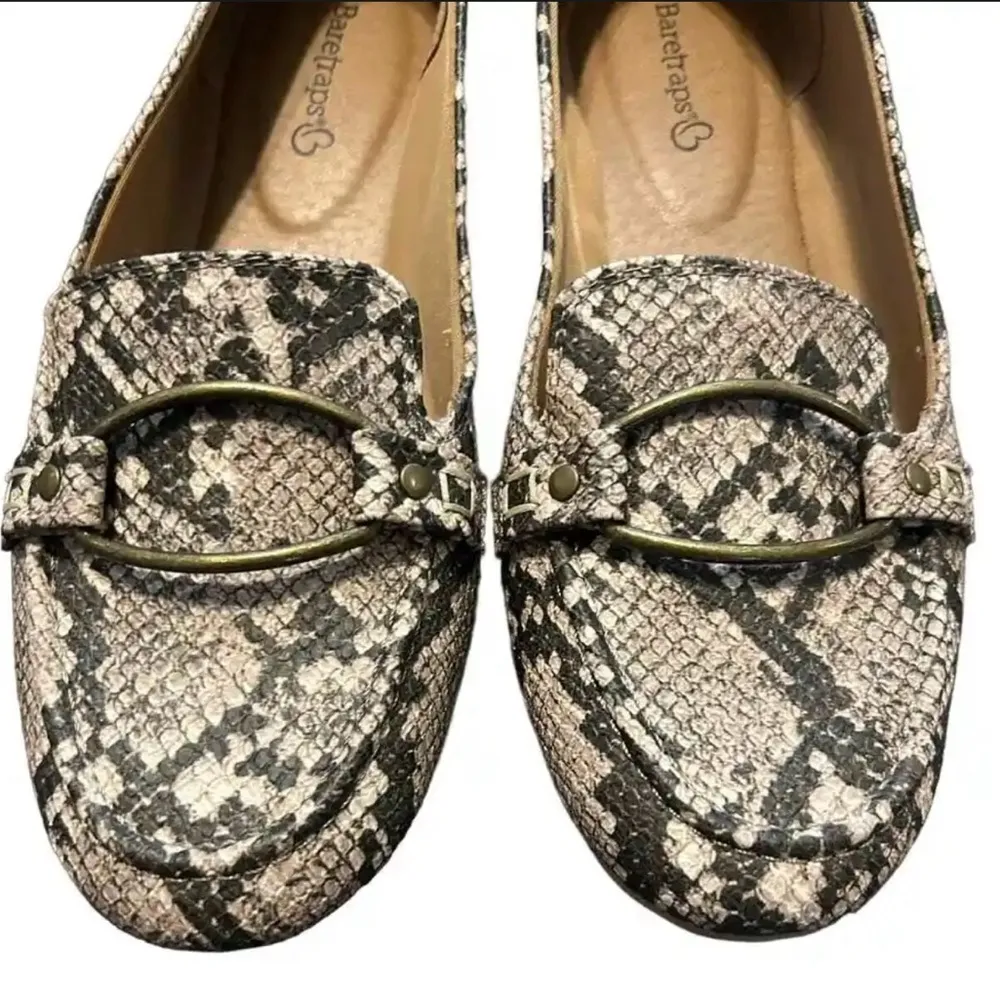 Baretraps Kellye Slip On Wedge faux snakeskin print shoe size 7.5 - Image 2