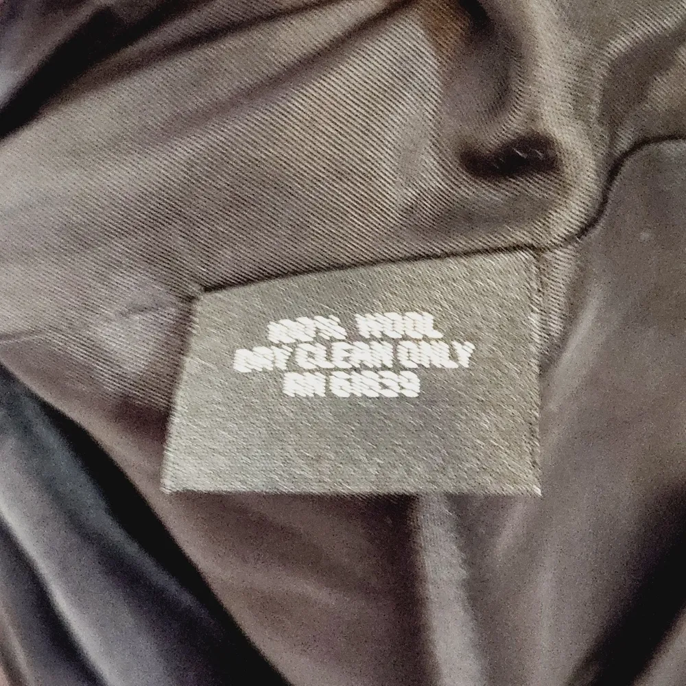 Jôn Jones Of NY NWT Black Wool Empire Plunge Faux Wrap Style Lbd Cocktail - Image 12