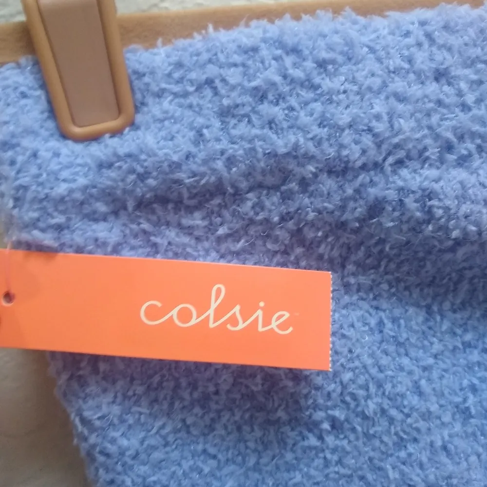 Colsie Women’s Feather Yarn Shorts Blue Size M - Image 6