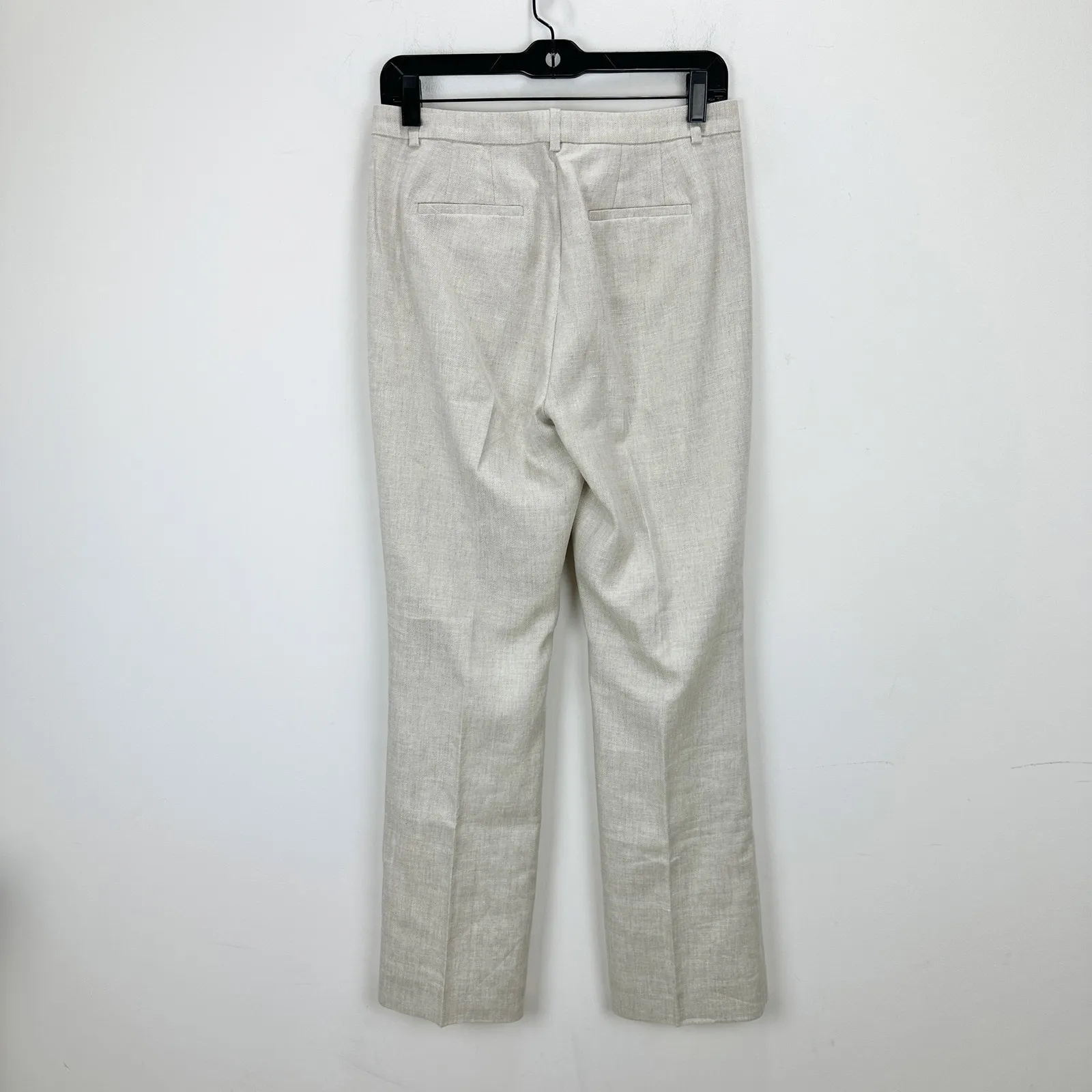 J.Crew Tall Kaya Pant Stretch Linen Blend Cobalt Classic Flax Ivory US 0T NWT - Image 8