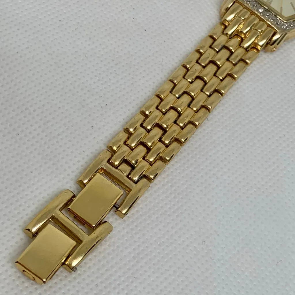 Kim Rogers gold tone women watch USA movement 25mm quartz adjustable running - Image 5