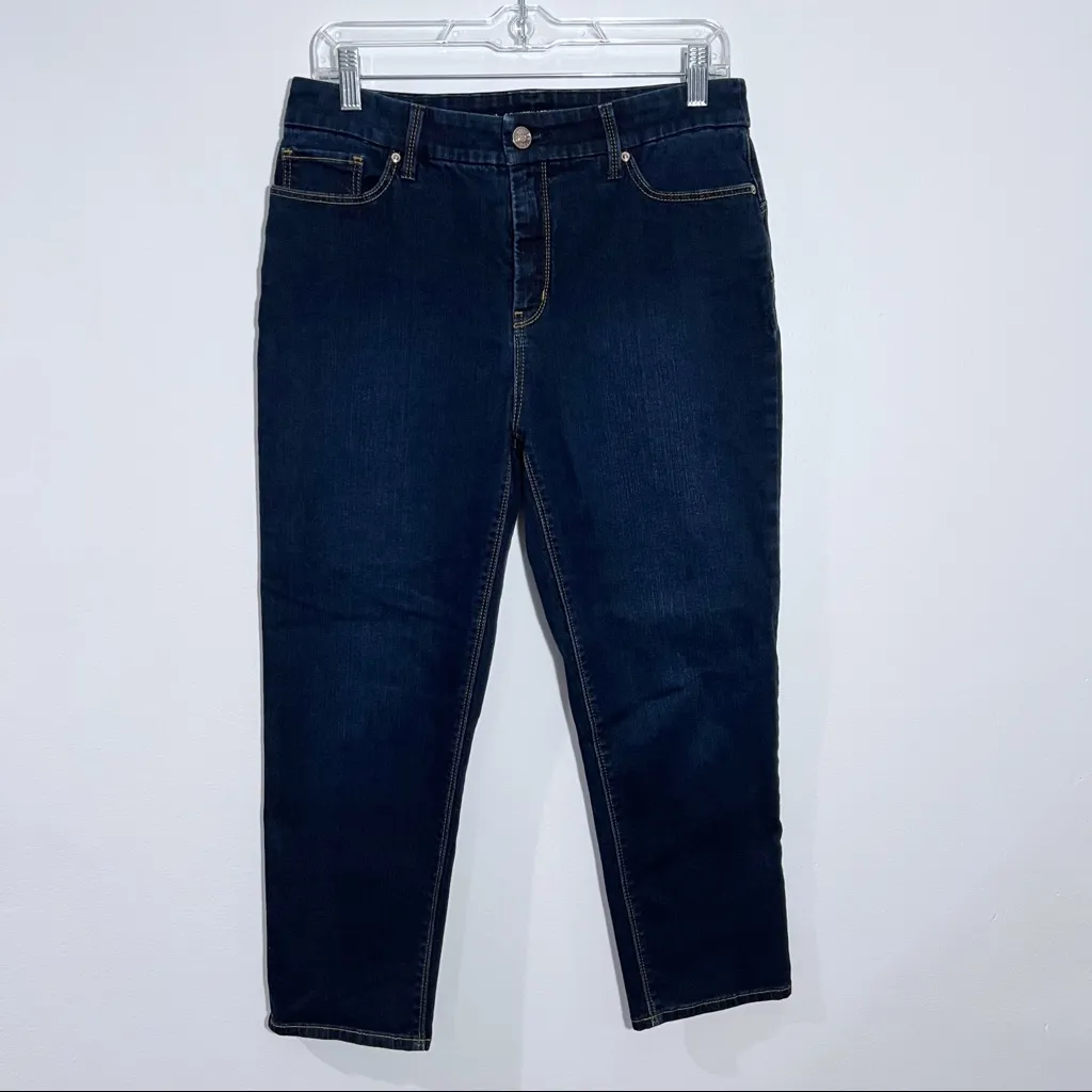 Chico's The So Lifting‎ Crop In Blue Size 8 - Image 2