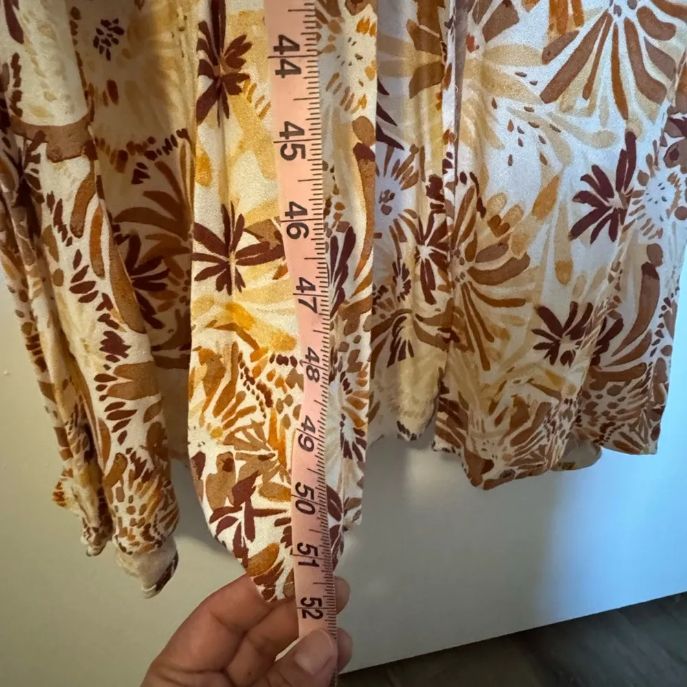 Revolve+ Joie Floral Maxi Dress in Brown and Cream size L - Image 6