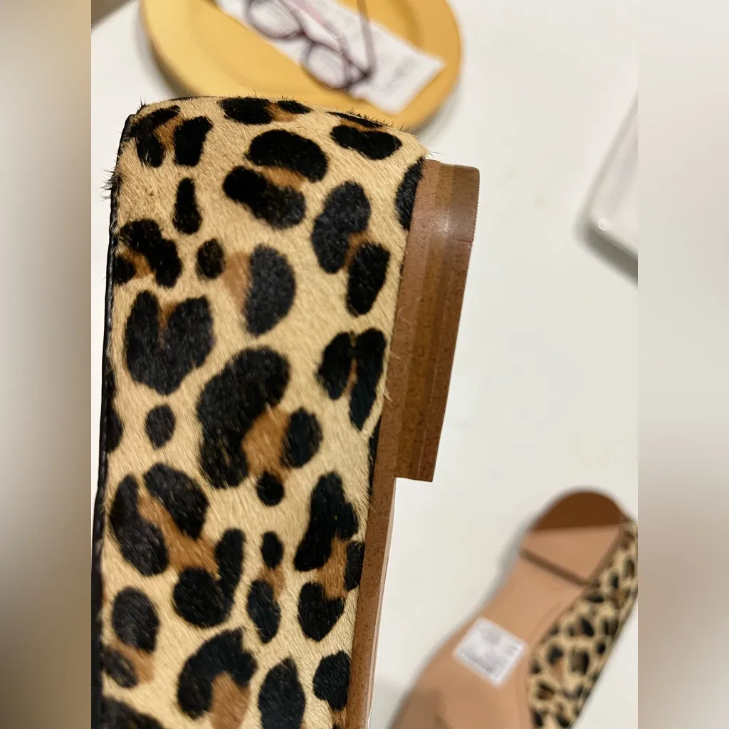 Clarks Grace Piper Cow Hair Leopard Print Flats NWT Size 7 - Image 6