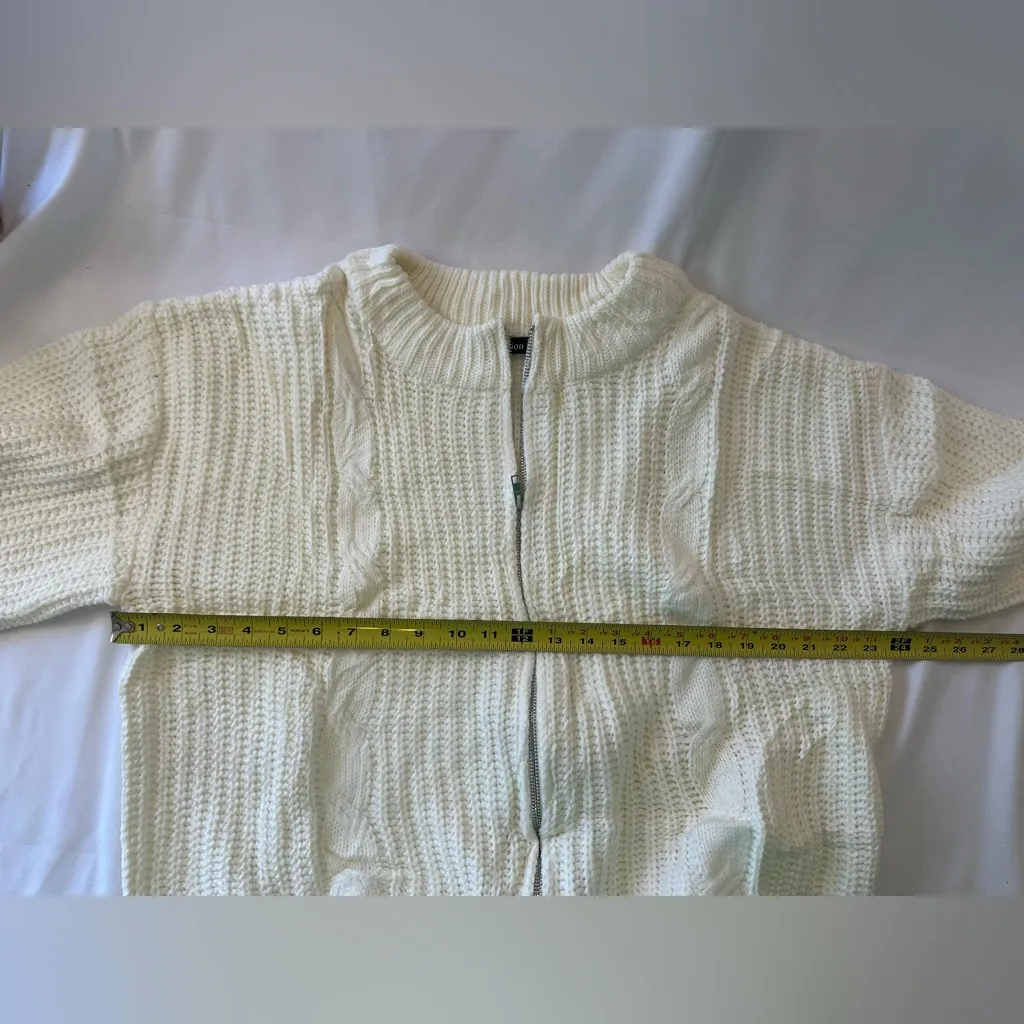Cream Knit Zip - Image 5