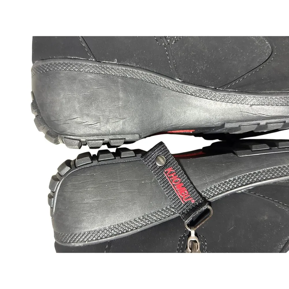KHOMBU Ashlyn FAUX FUR Trimmed WATERPROOF WINTER Ankle BOOTS 10M, Black Womens - Image 11