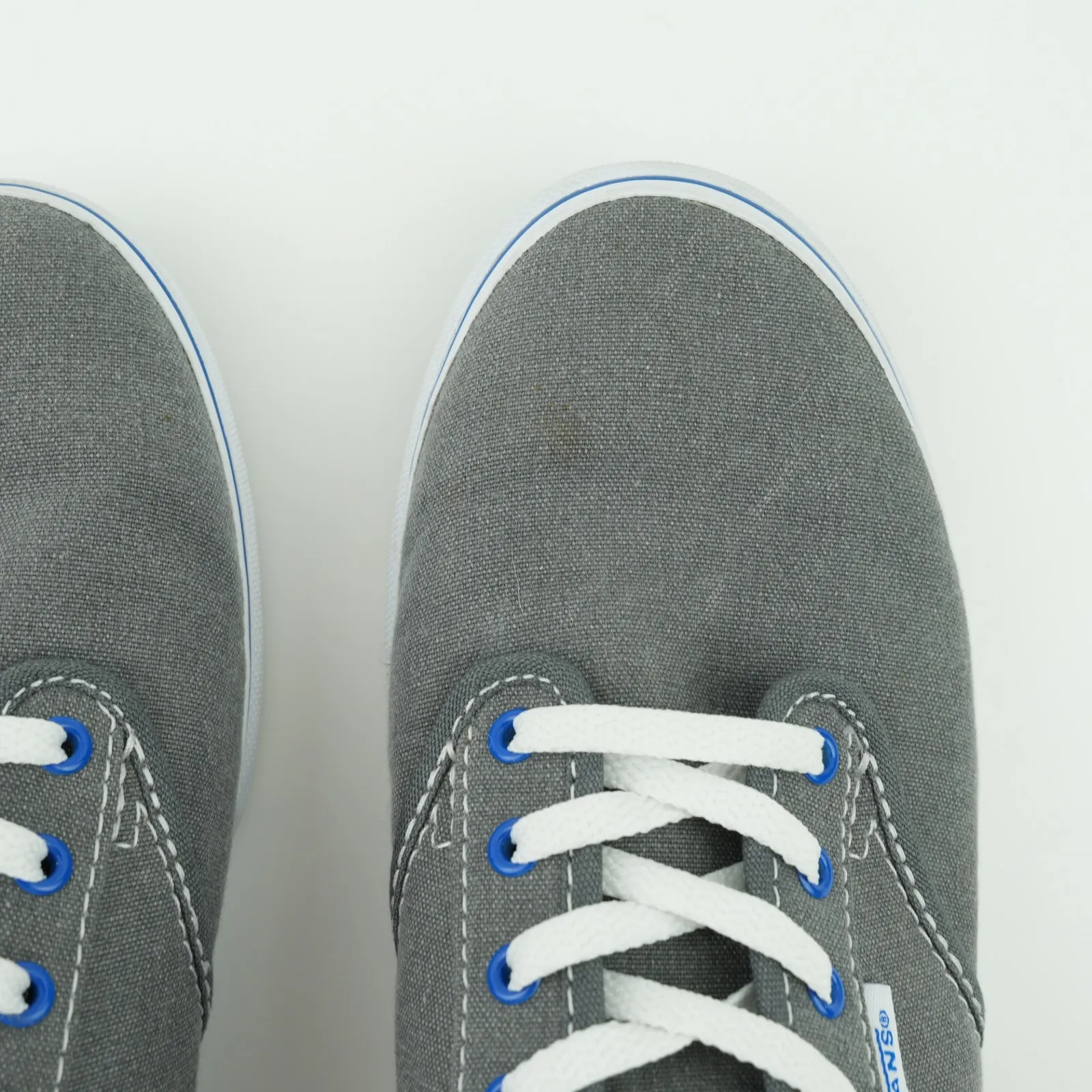 Vans Shoes Womens 7.5 M Grey Blue Atwood Low Tops Canvas Sneakers Lightly Worn - Image 7