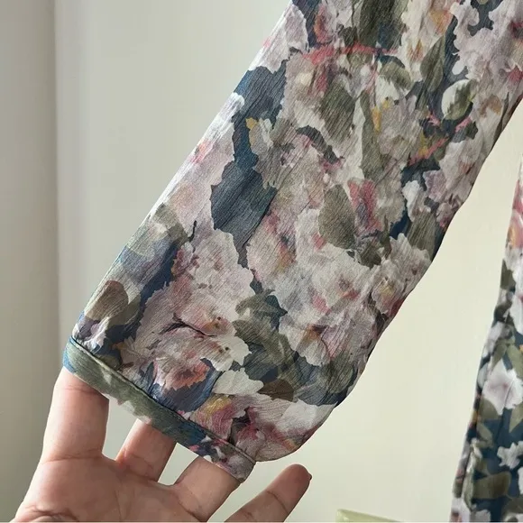 SUNDANCE Province Rose Floral 100% Silk Dress‎ SIZE SMALL NEW - Image 5