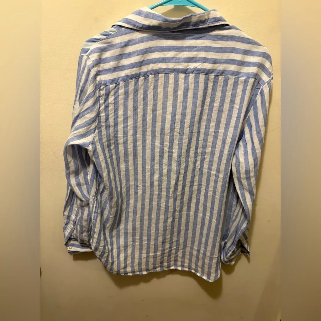 NWT Frank & Eileen 100% linen Eileen style button down sz XXS oversized‎ - Image 7