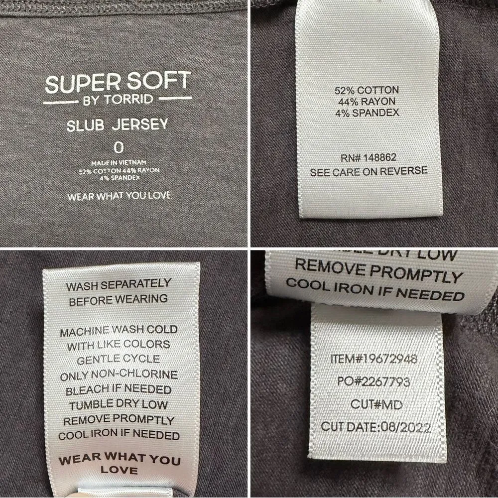 Torrid Skull Classic Fit Super Soft Slub Long Sleeves Drop Shoulder Tee - Image 9