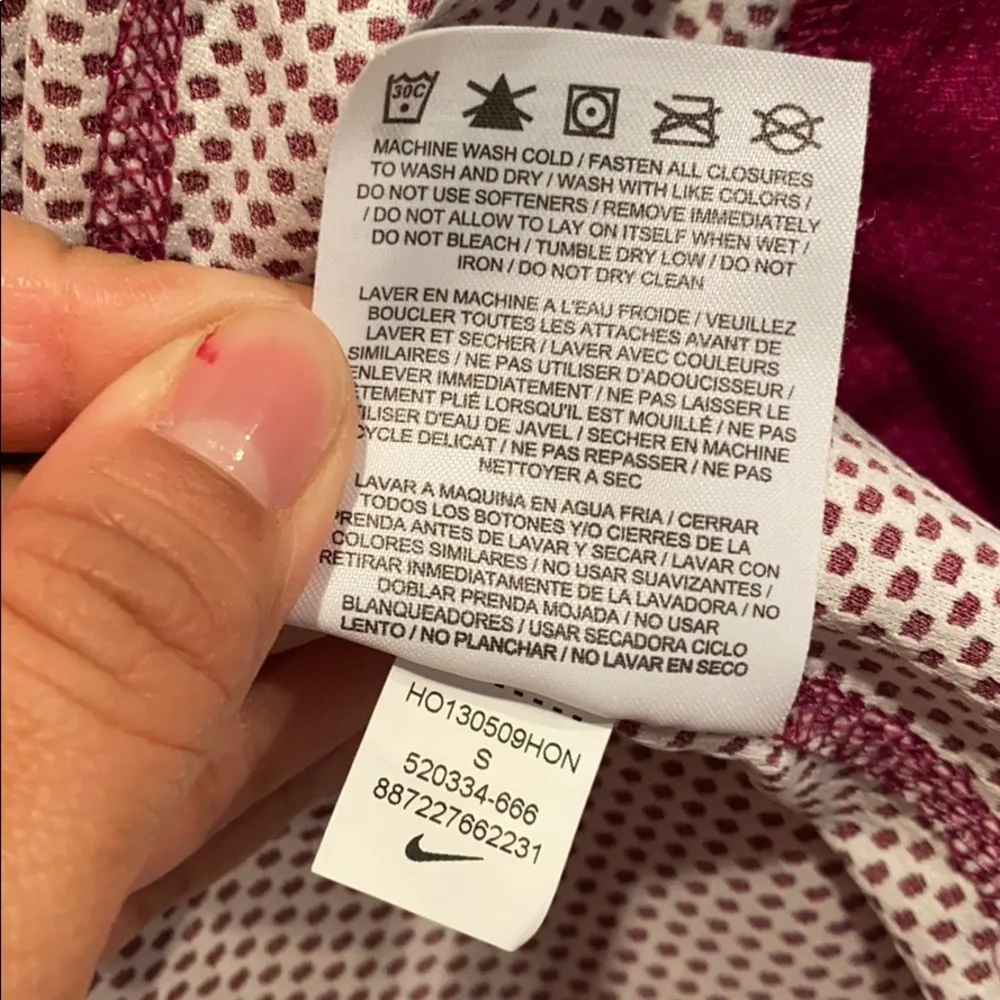 Nike Dri Fit Stay Cool training jacket sz S purple - Image 5