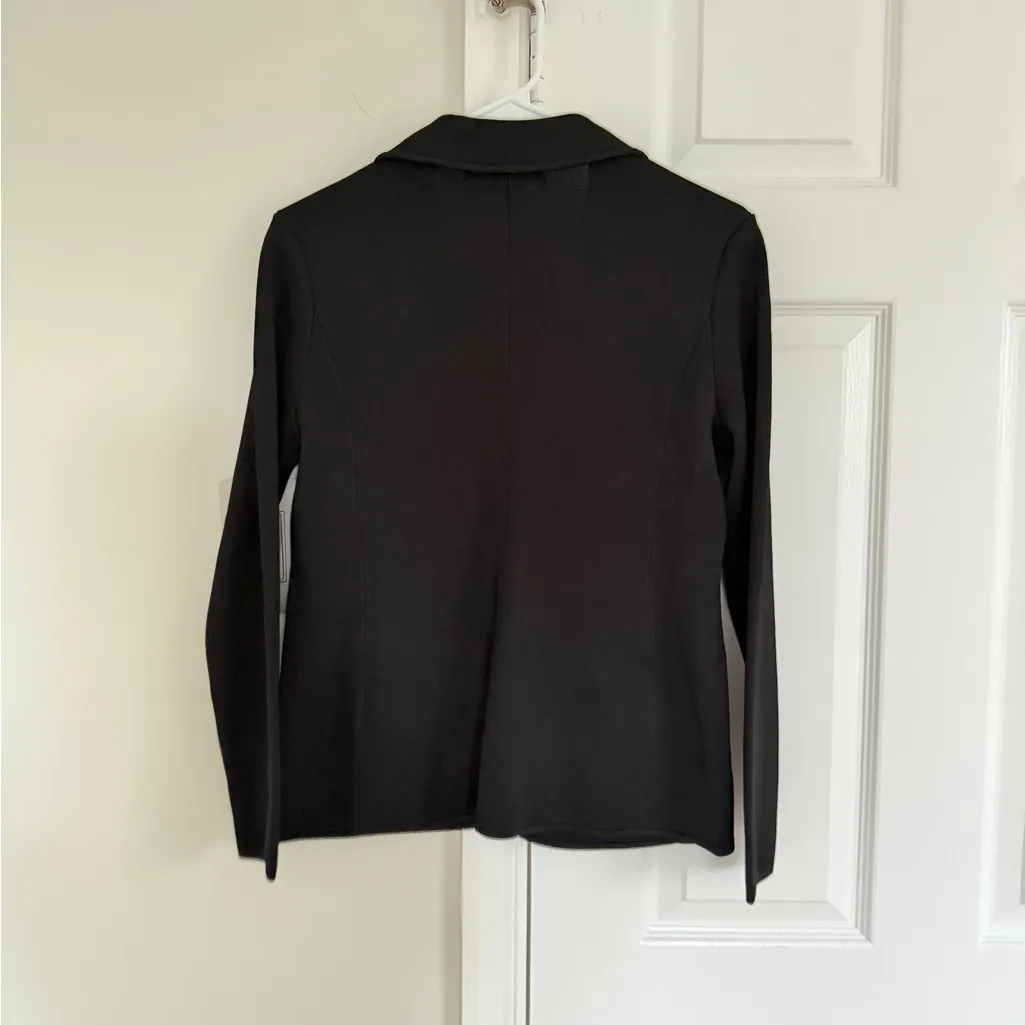 Lauren Ralph Lauren Women's Patch Black Bullion Sweater Blazer Small Preppy - Image 9