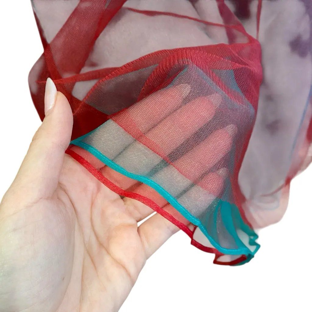 Cassandra Stone Rare Beaded Tulle Evening Gown Vintage Y2K Prom Dress Size 6 - Image 6