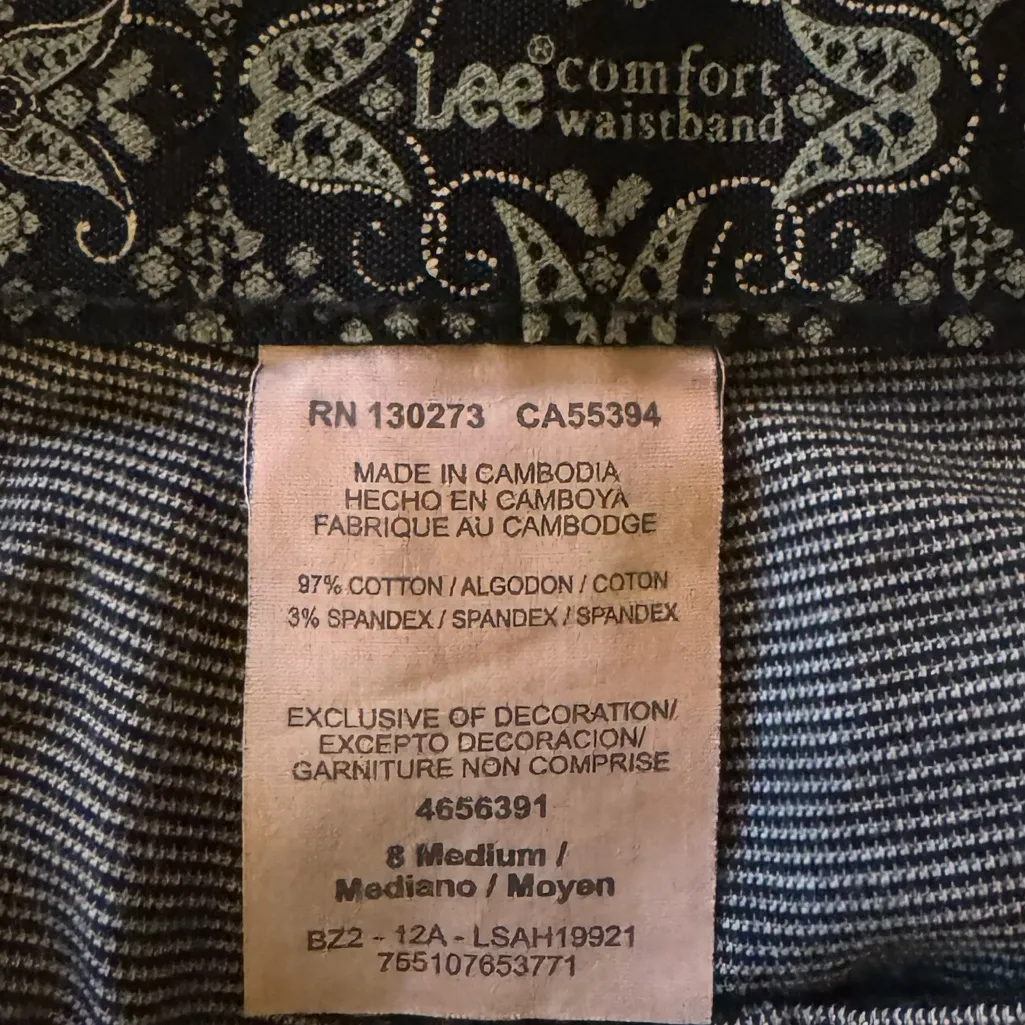 🩶Lee Women’s Comfort Waistband Dress Pants Gray Straight Leg🩶 ~8 Medium - Image 10