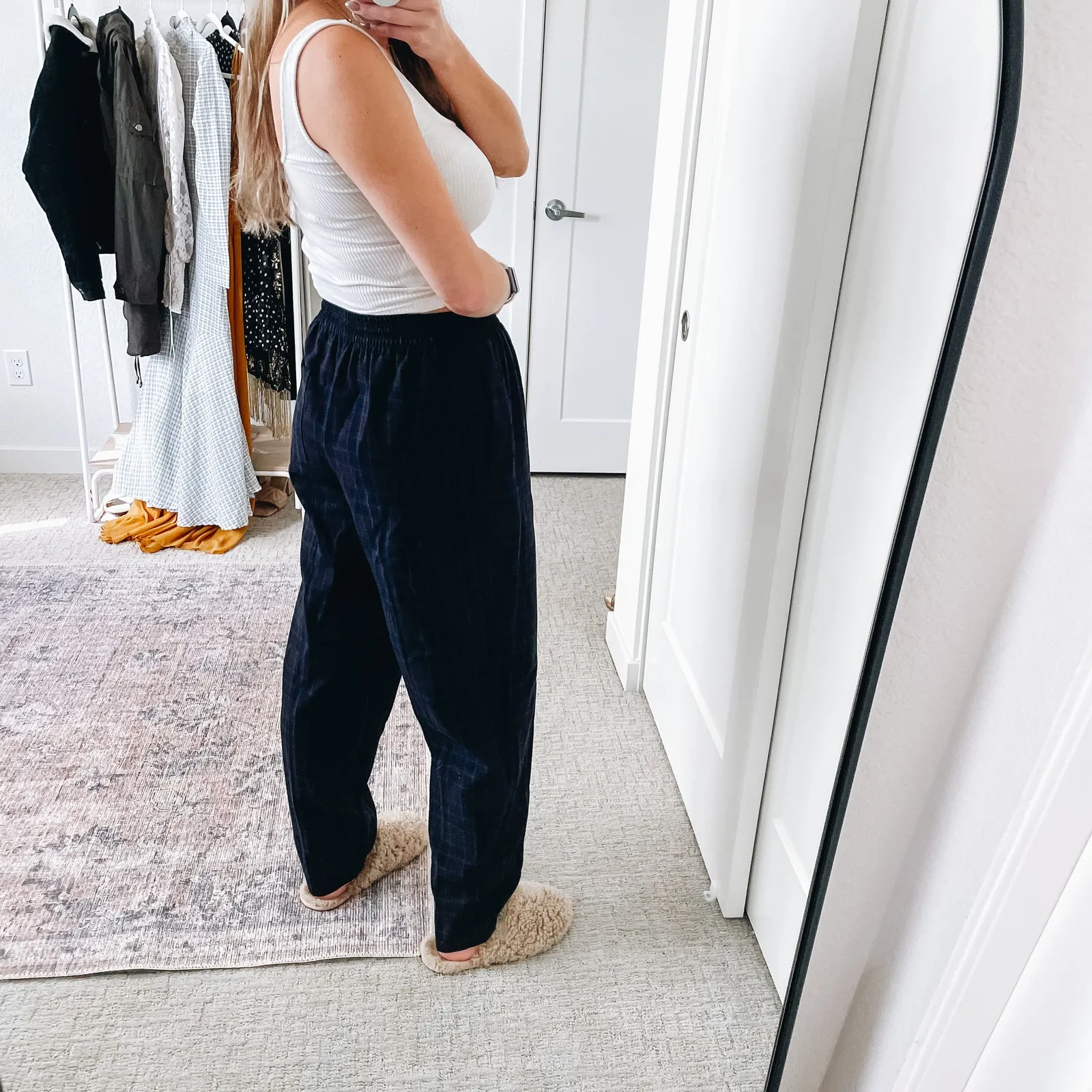 WILFRED ARITZIA Plaid Slim Trouser Pants - Image 3