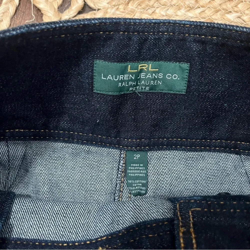 LRL Lauren Jeans Co High Waist Denim Pencil Skirt 2P Vtg - Image 2