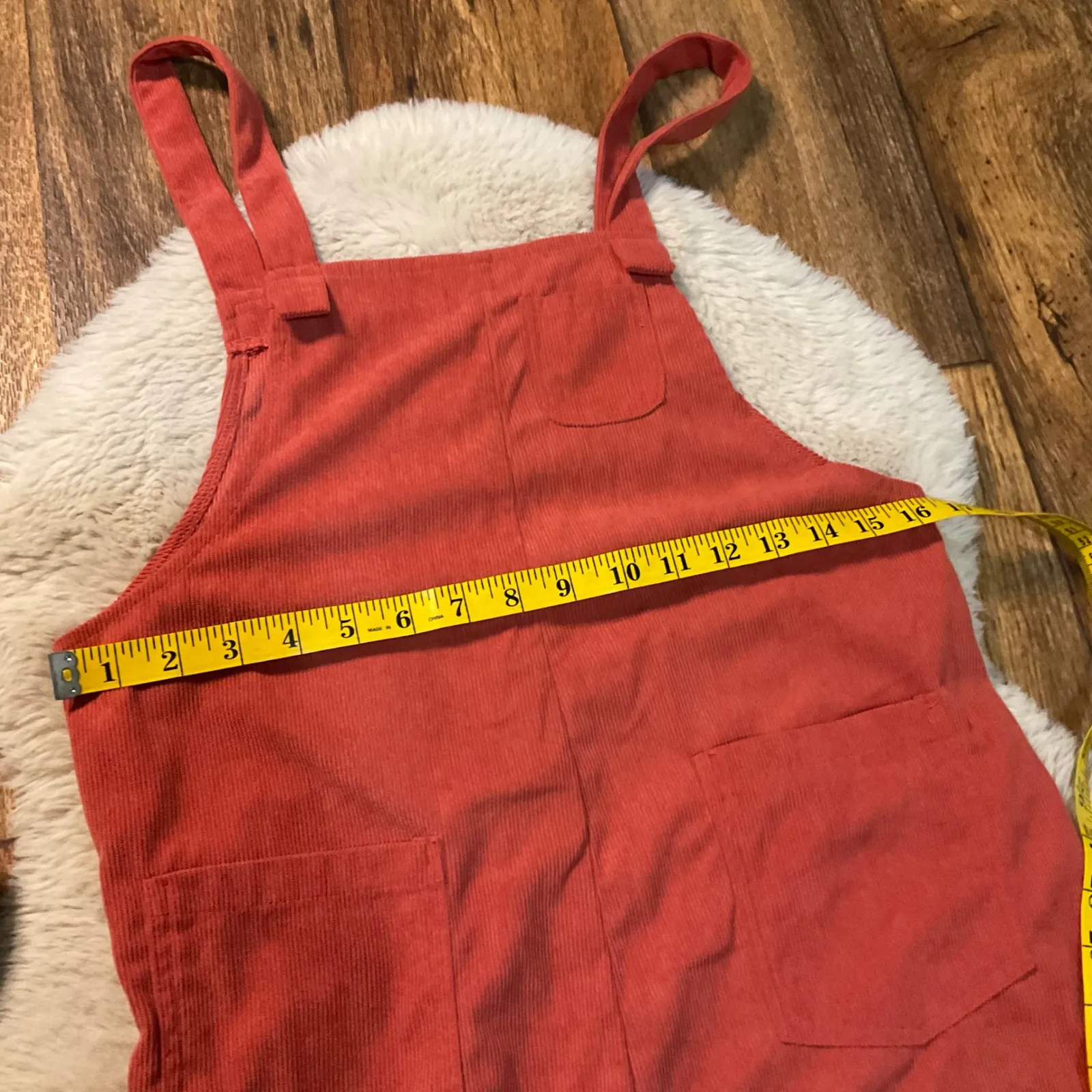 SHEIN Overalls Size XS Burnt Orange Lightweight Front Pockets‎ - Image 3