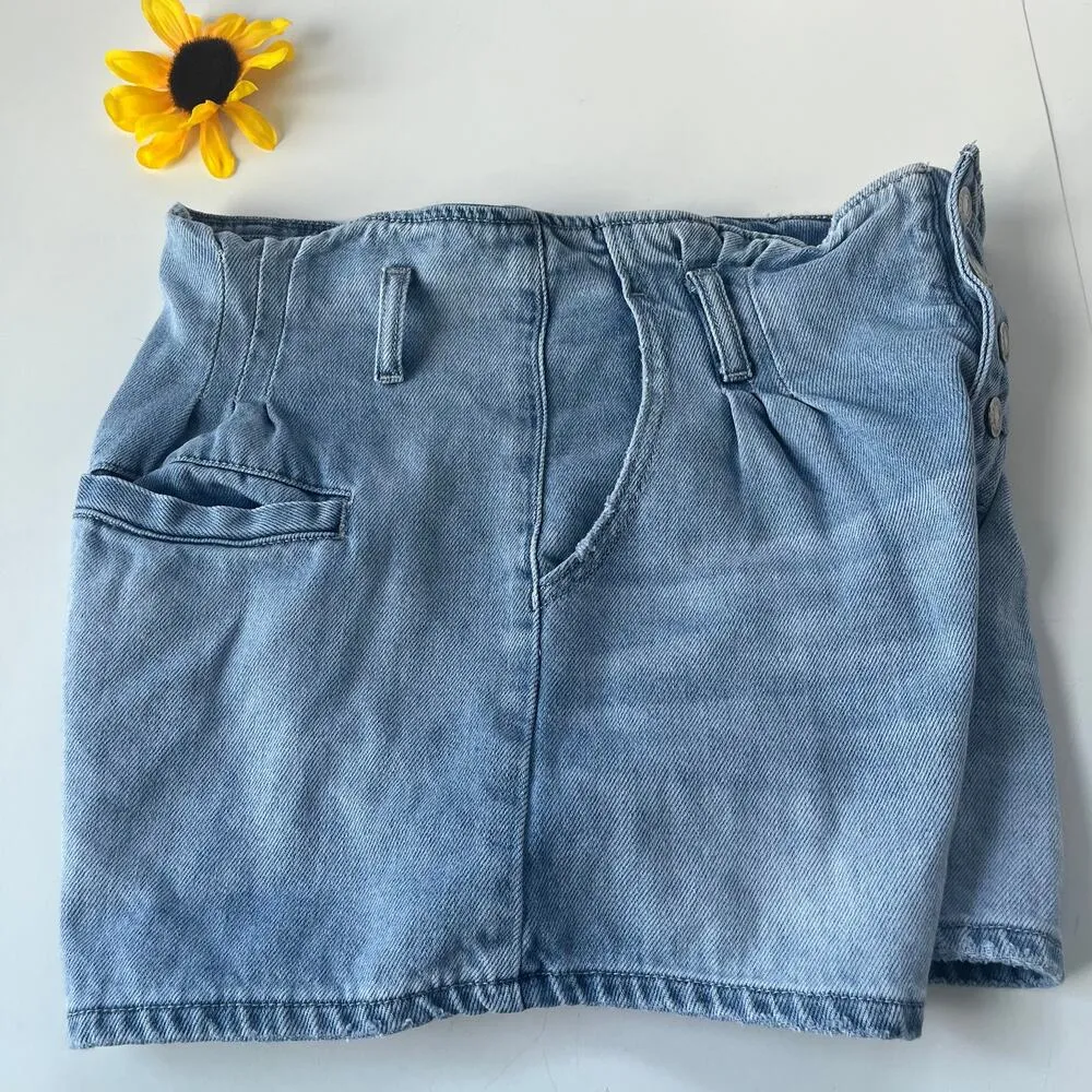 American Eagle Mom's Jean Shorts Womens Size 8 Button Fly Denim Hi Rise Preppy - Image 3