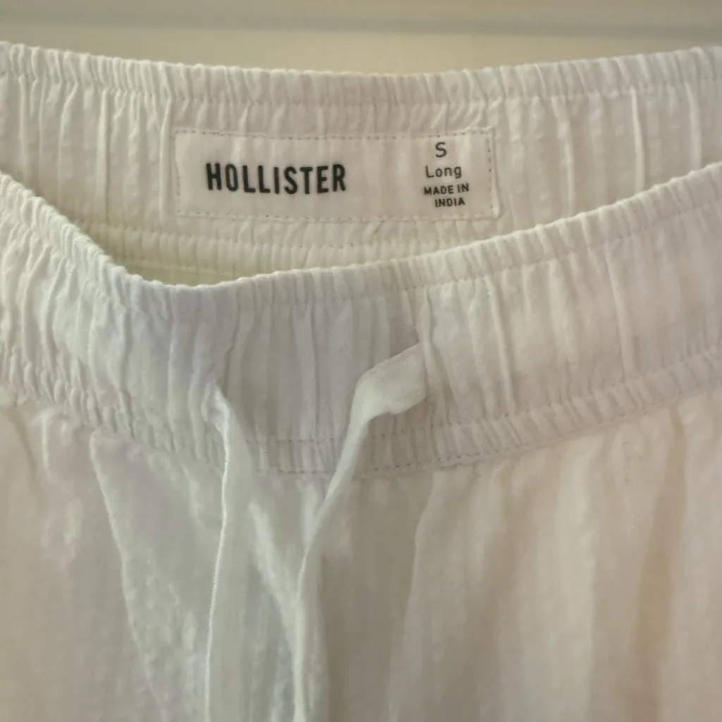 NWT Small Long Hollister Seersucker Baggy Pull-On Pants - Image 4