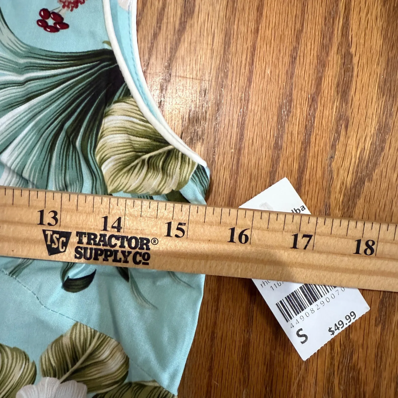 Paradise Bay Hawaiian Tropical Floral Dress S Blue - Image 4