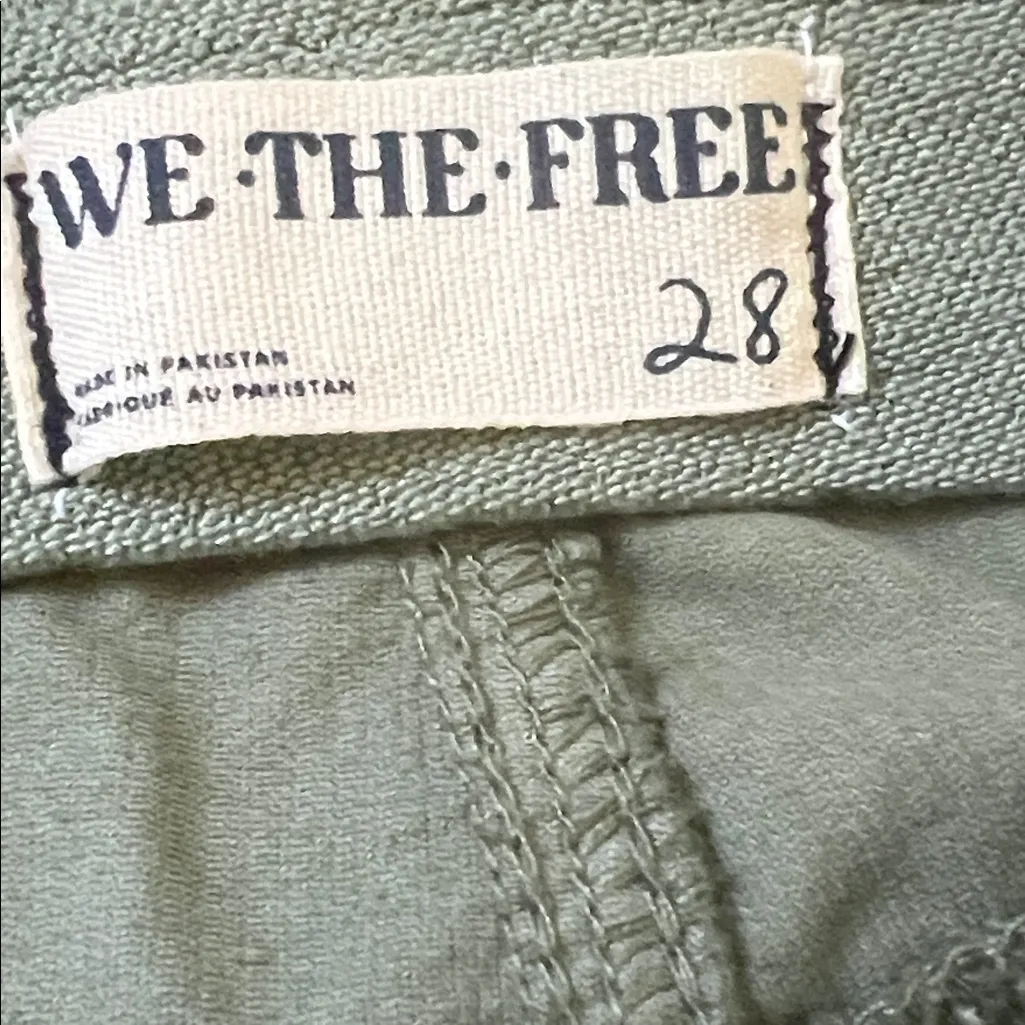 Free People Jenny High Rise Skinny Flare Pants Green Corduroy Size 28 - Image 9