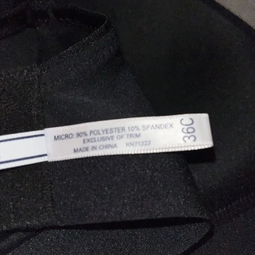 IZOD Black Padded Bra Size 36C - Image 5