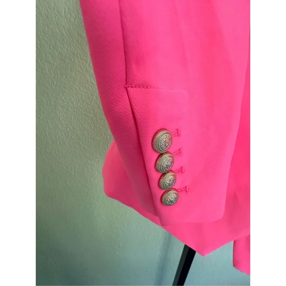 Generation Love Delilah Crepe Blazer in Ultra Pink Size XS - Image 6