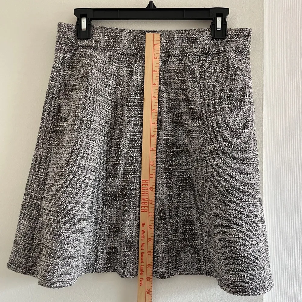 Ann Taylor Loft Grey Cotton Skirt - Image 4