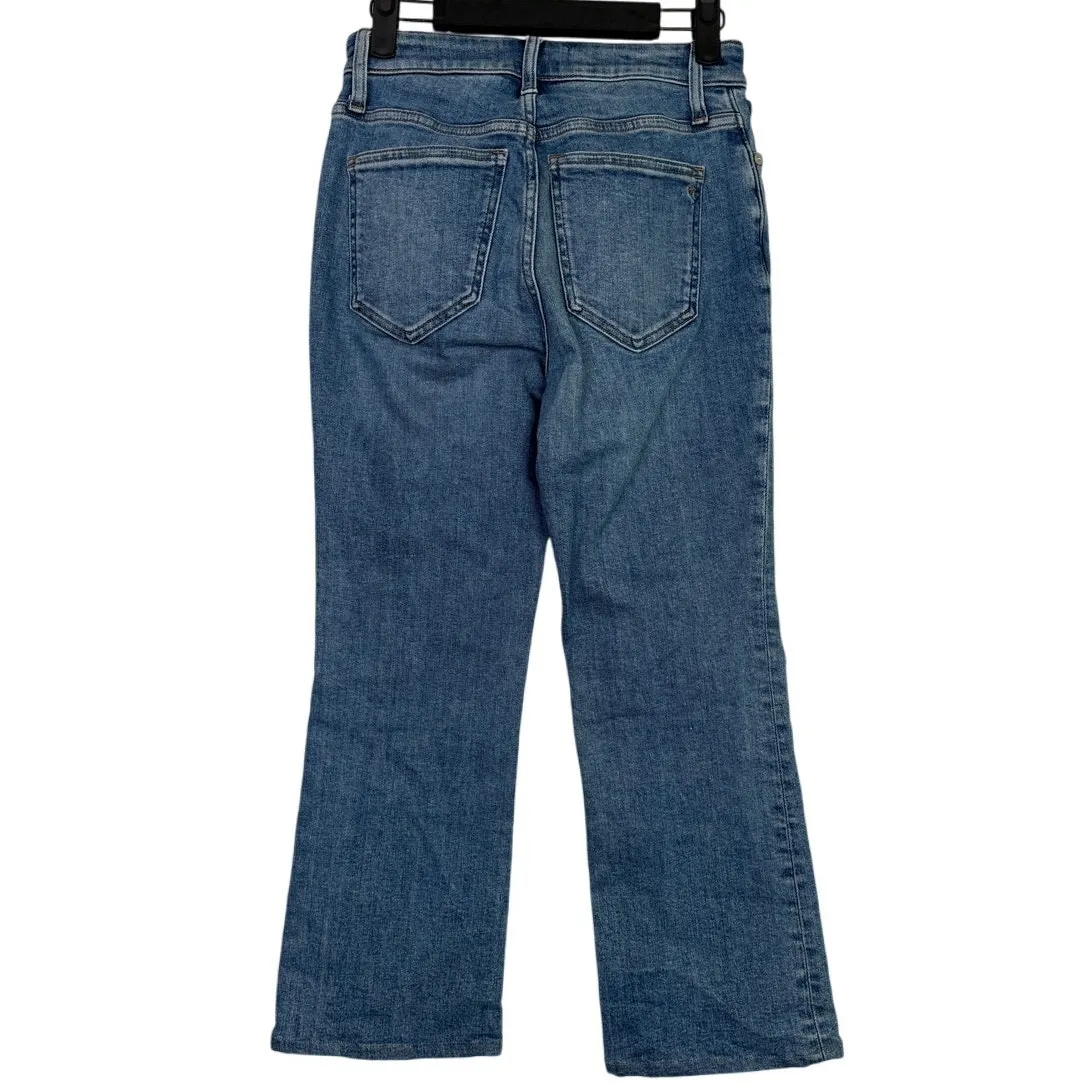 Madewell The Curvy Kick Out Cropped Mid Rise Jean Size 25 Oneida Wash Blue - Image 5