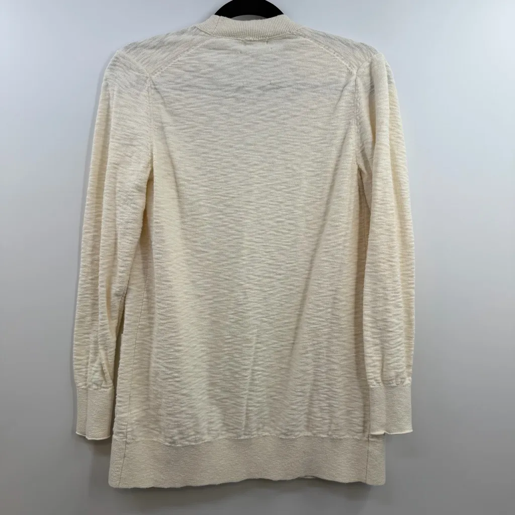 Abercrombie & Fitch button front sweater cardigan longline women's M Moose logo - Image 7