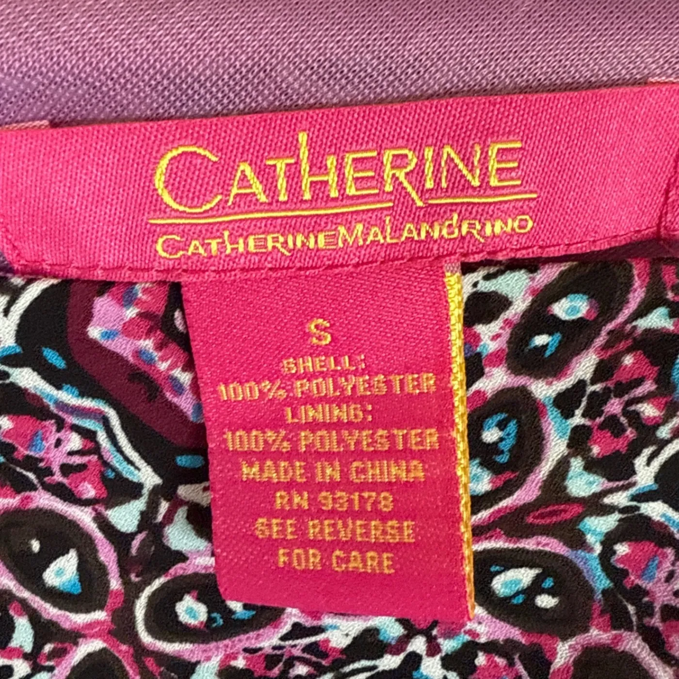 Catherine  Malandrino Sleeveless Maxi Dress Purple Floral Print  Dress Size S - Image 3