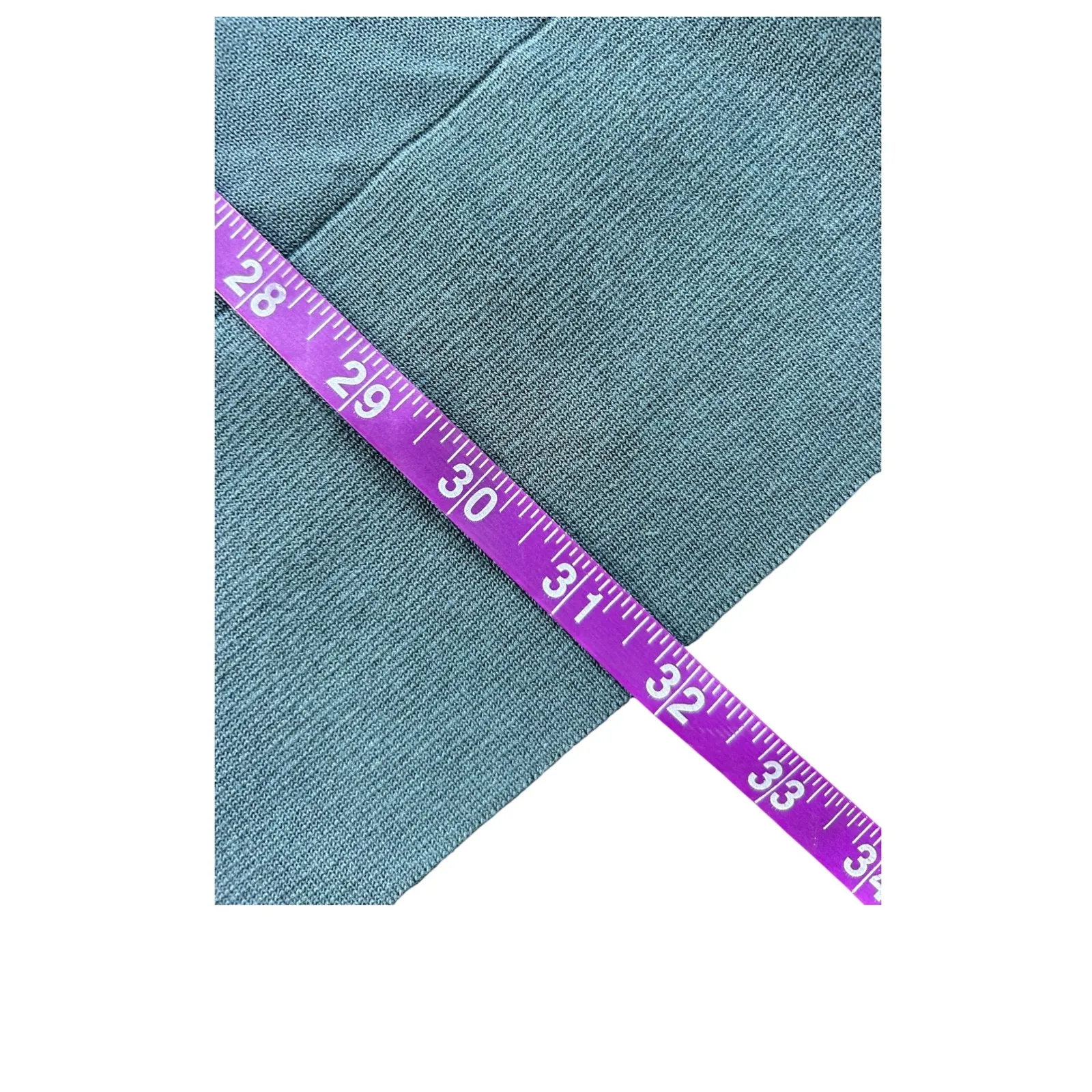 Lafayette 148 New York Cotton Blend V Neck Long Sleeve Tunic Dress Blue Size L - Image 5