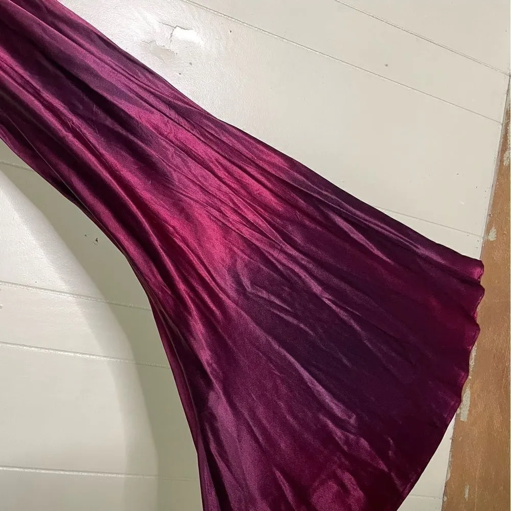 Vintage 90s Cache Satin‎ Corset Lace Up Back Maxi Gown 3/4 - Image 7