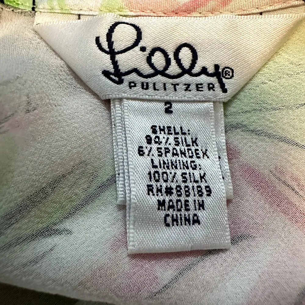 VTG Lilly Pulitzer Dress y2k 90's Keyhole Back Mizner Pink Belle Villa 2 - Image 3