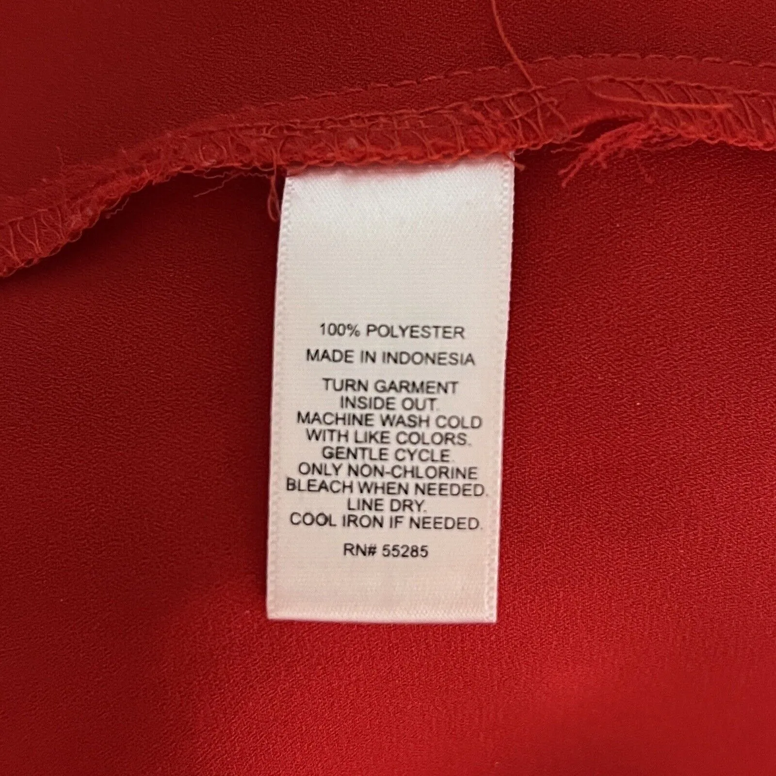 Express Shirt Womens XS Red Popover Ruffle Sleeve Office Career Casual Versatile - Image 8