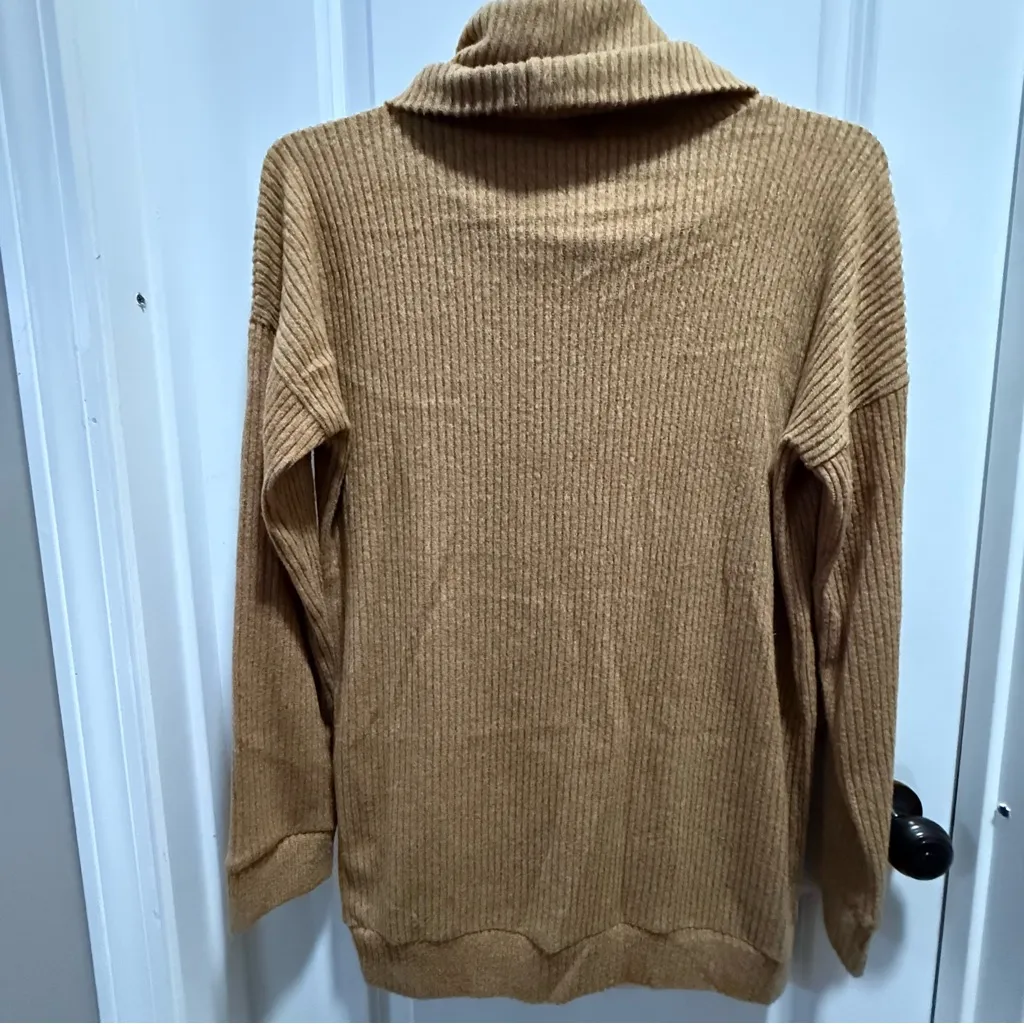 My Story Camel Cowl Neck Sweater - Image 2