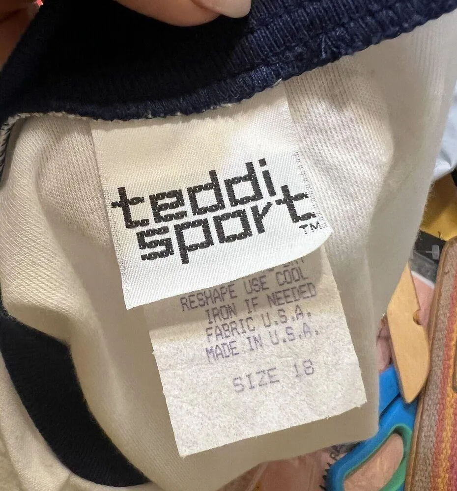 Vintage Teddi Sport Women’s Nautical Anchor 3/4 Sleeve Cotton Blend Top Size 18 - Image 14