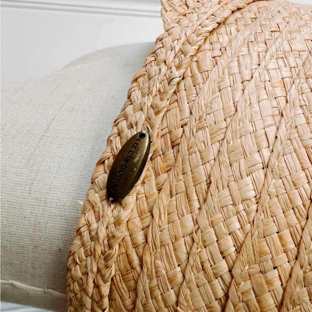 Liz Claiborne Vintage 90s Straw Visor Hat - Image 5