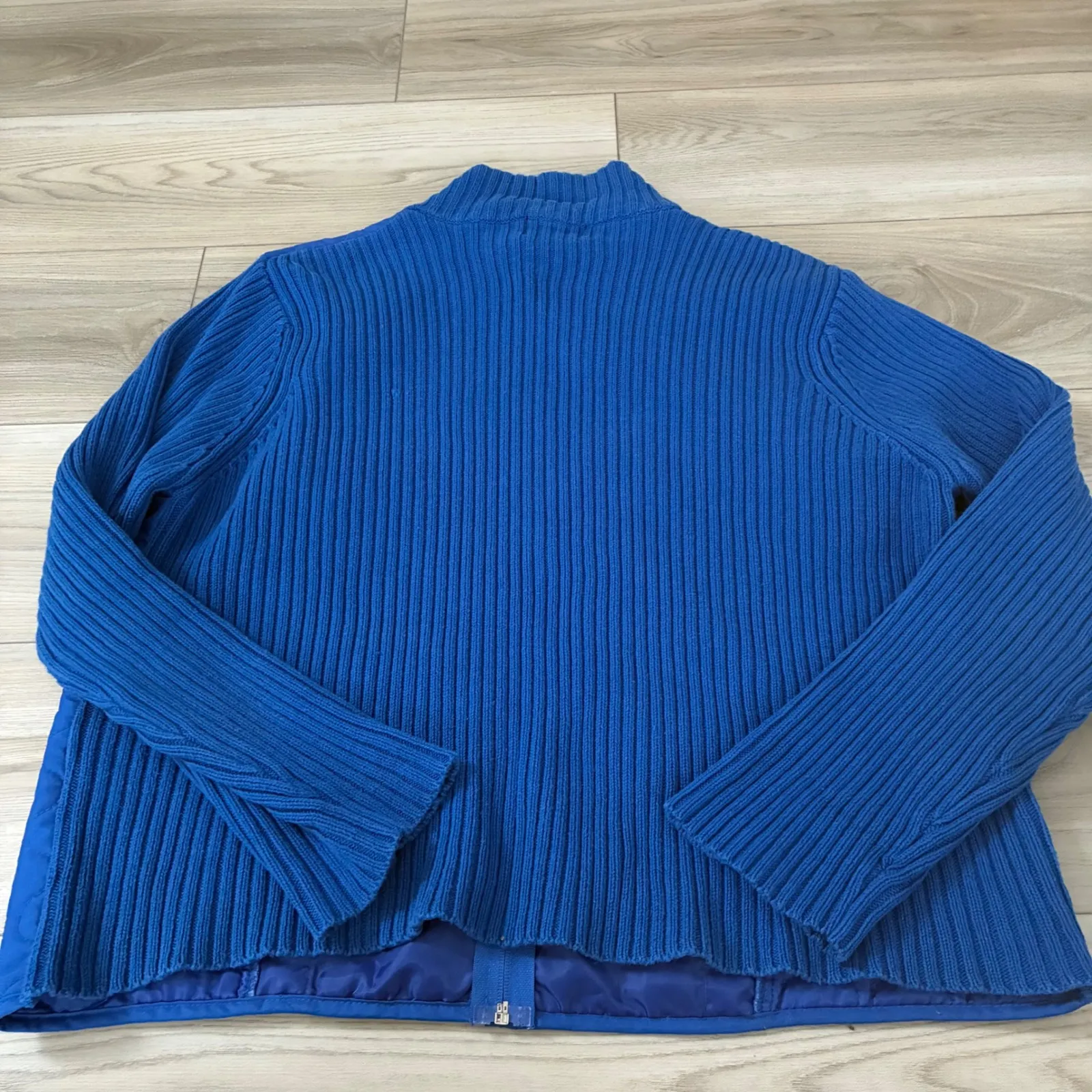 Vintage Kentucky Wildcats Nitro USA Quilted Full Zip Jacket Logo Rhinestone XL Blue - Image 4